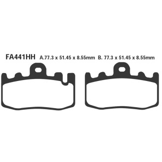 Brake Pads Hh Bmw K1200GT 06-07 Front Rh - FA441HH