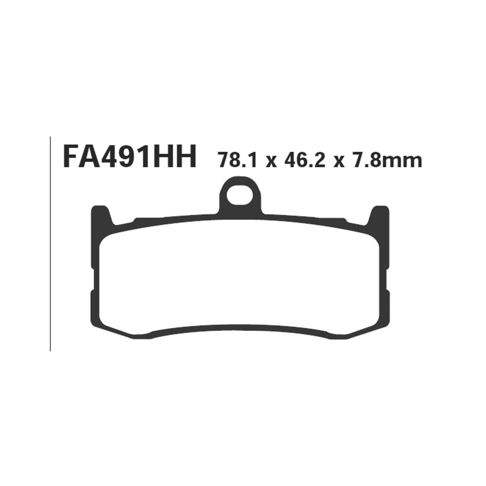 Brake Pads Hh Triumph DAYTONA675 09- Front - FA491HH