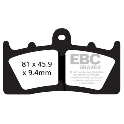 Brake Pads Hh Bmw K1600GTFRONT for BMW K 00 GT/GTL/GT SE/GTL E 11- Brake Pads EBC
