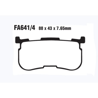 Brake Pads Hh H.D. Trike Triglide Ultra 14- Rear - FA641/4HH