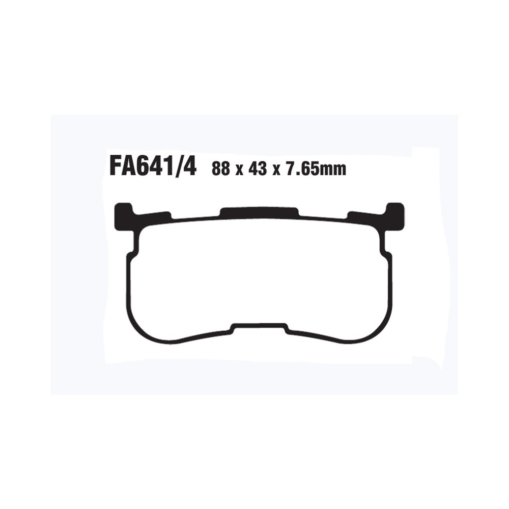 Brake Pads Hh H.D. Trike Triglide Ultra 14- Rear - FA641/4HH