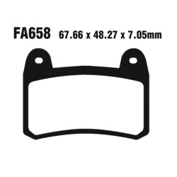 Brake Pads Hh Benelli 200/250/300 Keeway Rkv/Rkx Front - FA658HH