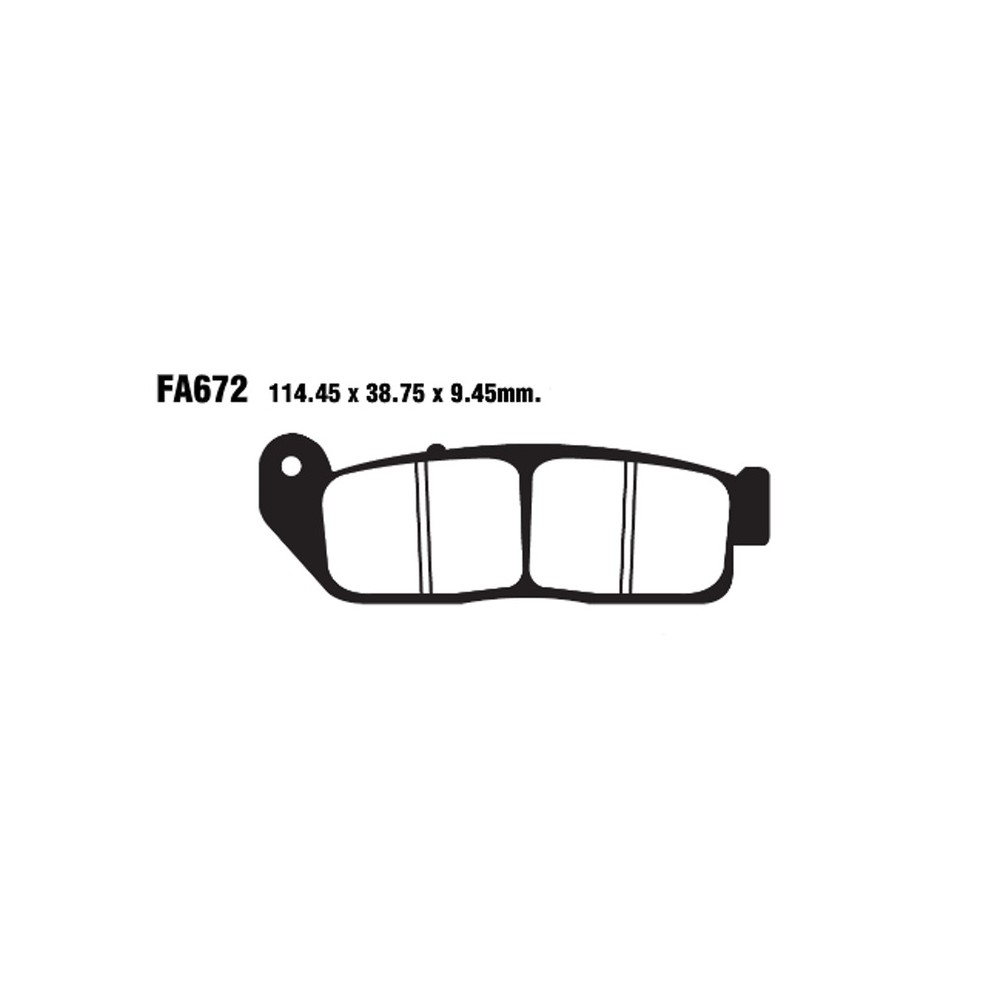 Brake Pads Hh Indian Scout 15-Front - FA672HH