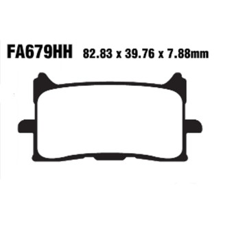 Brake Pads Hh Honda Africa Tw.1000 16- Front for HONDA Africa Twin 00 16- Brake Pads EBC