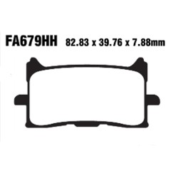 Pastiglie Hh Honda Africa TWIN1000 16- Ant. per HONDA Africa Twin 00 16- Pastillas de freno EBC