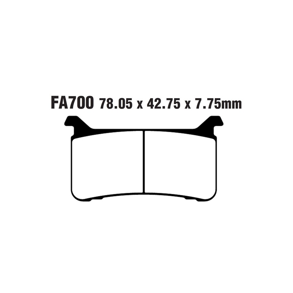 Brake Pads Hh Honda Crf Africatwin 1000 18- Front - FA700HH