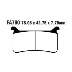Brake Pads Hh Honda Crf Africatwin 1000 18- Front - FA700HH