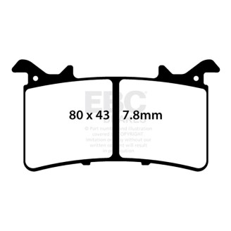 Brake Pads Hh FA757HH for HONDA CBR 00 RR-R SP Fireblade 21-22 and other model Brake Pads EBC