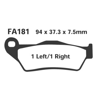 Brake Pads Epfa Ducati MONSTER695 Front - EPFA181HH
