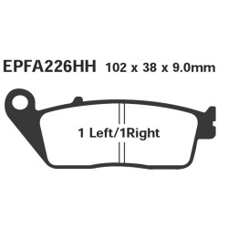 Brake Pads Epfa Honda HORNET600 98- Street Triple 675 07- - EPFA226HH