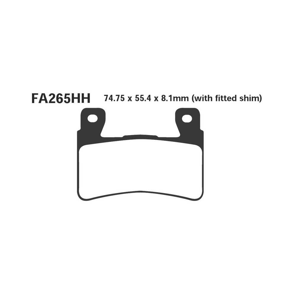 Brake Pads Epfa Honda VTR1000SP Front - EPFA265HH