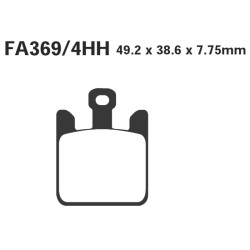 Brake Pads Epfa Kawa Zx-6R/RR03- 2CP 4PZ - EPFA369/4HH