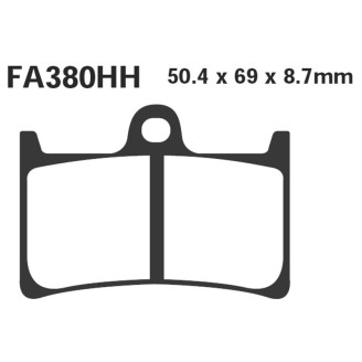 Brake Pads Epfa Yamaha Yzf R1/R6 04-06 Front FZ1 1000-Mt-01 - EPFA380HH