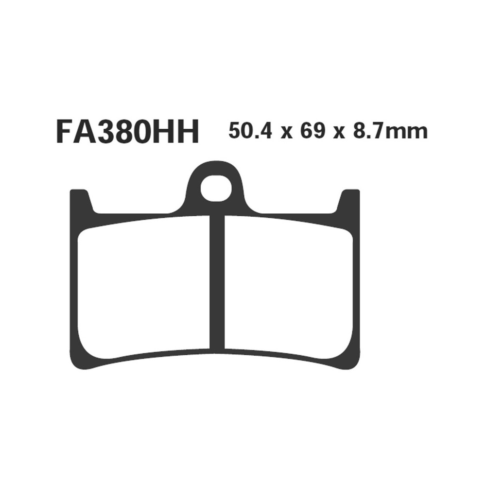 Brake Pads Epfa Yamaha Yzf R1/R6 04-06 Front FZ1 1000-Mt-01 - EPFA380HH