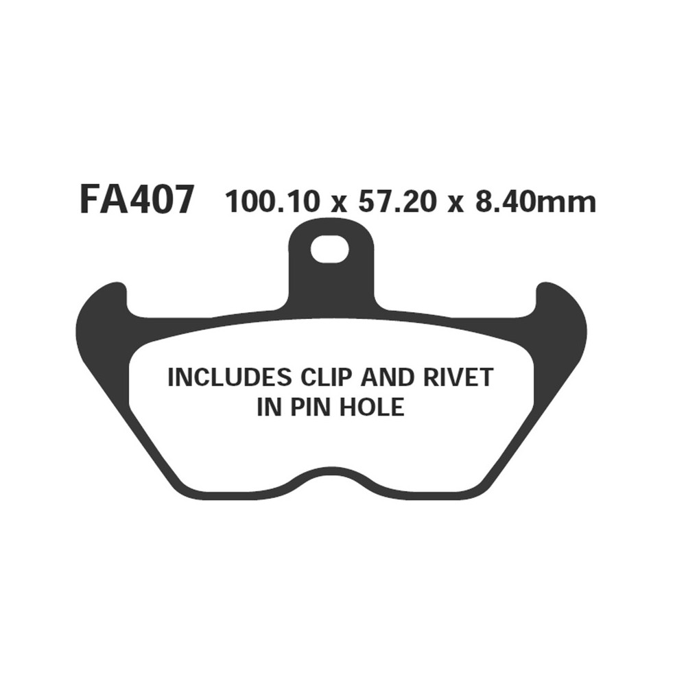 Brake Pads Epfa Bmw K-R Seriesfr. 1100/1200 90-02 W/Clip - EPFA407HH
