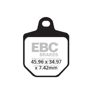 Brake Pads Epfa Ktm SMR450/560FRONT, Hm Crm 125/250/450 07- - EPFA433/4HH