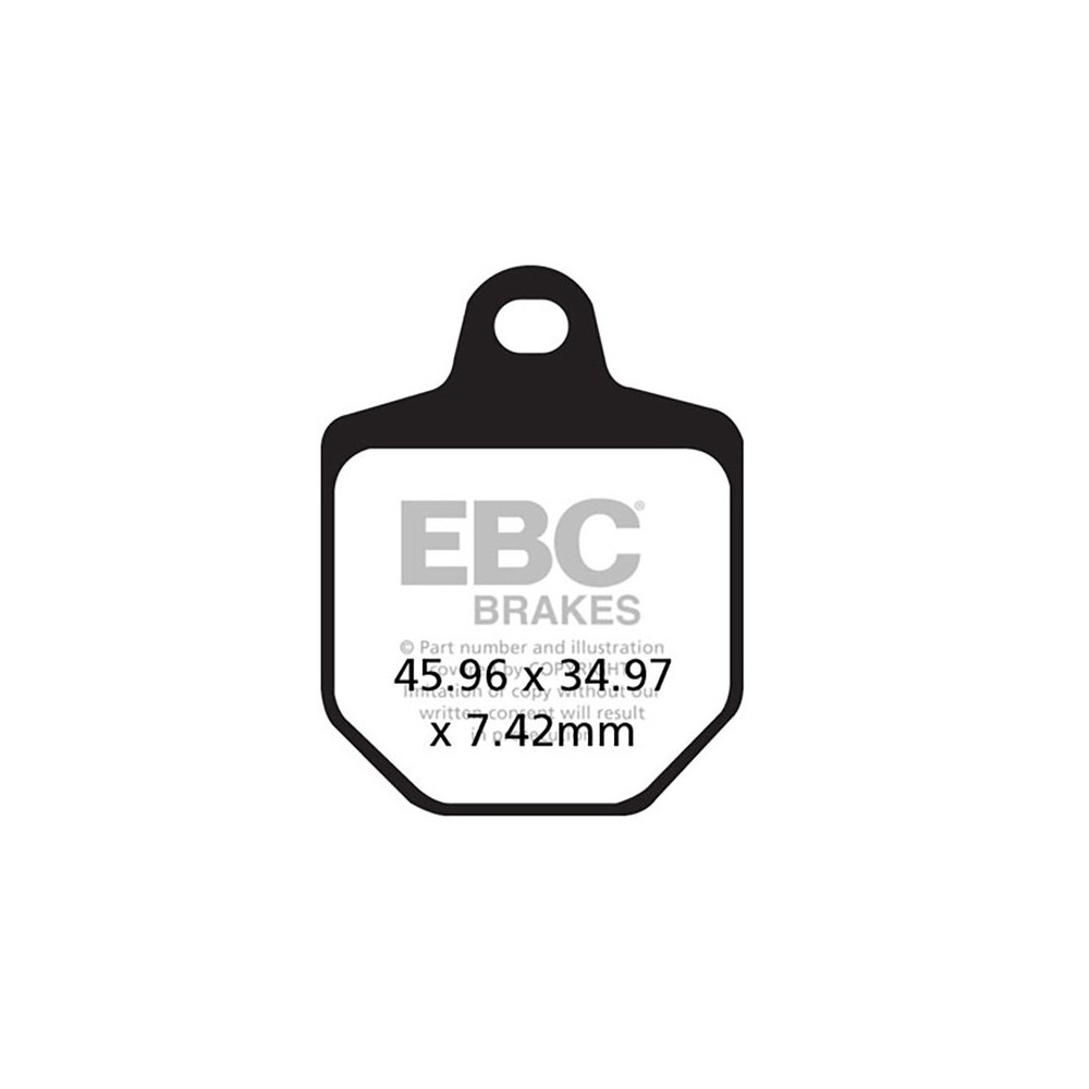 Brake Pads Epfa Ktm SMR450/560FRONT, Hm Crm 125/250/450 07- - EPFA433/4HH