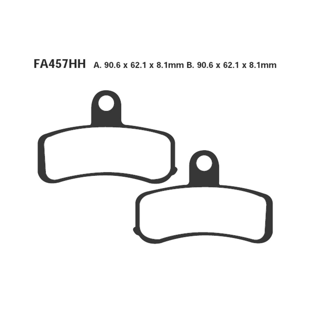 Brake Pads Epfa H.D.Front - EPFA457HH