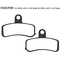 Brake Pads Epfa H.D.Front for HARLEY DAVIDSON FXDF Fat Bob 08-17 and other model Brake Pads EBC