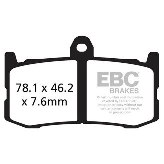 Brake Pads Epfa Triumph Daytona 675 09- Front - EPFA491HH