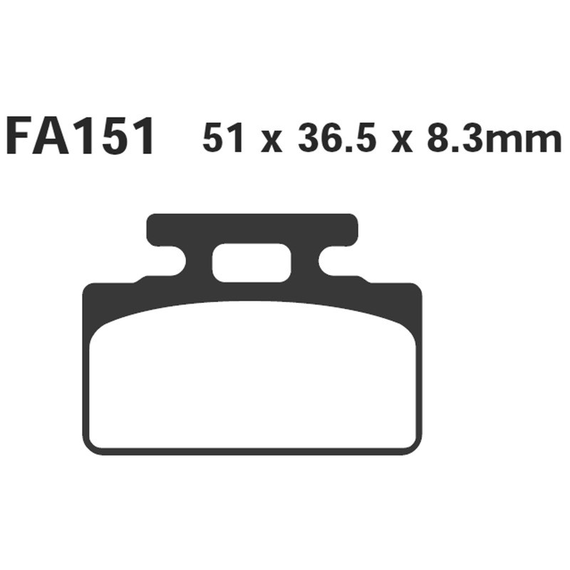 Brake Pads Sfac Sym CINDERELLA50/100 99- for HONDA NH Lead 125 83-87 and other model Brake Pads EBC
