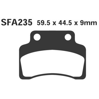 Brake Pads Sfac Kymco HEROISM50/125 for KYMCO 50/125/150 Heroism 95-97 and other model Brake Pads EBC