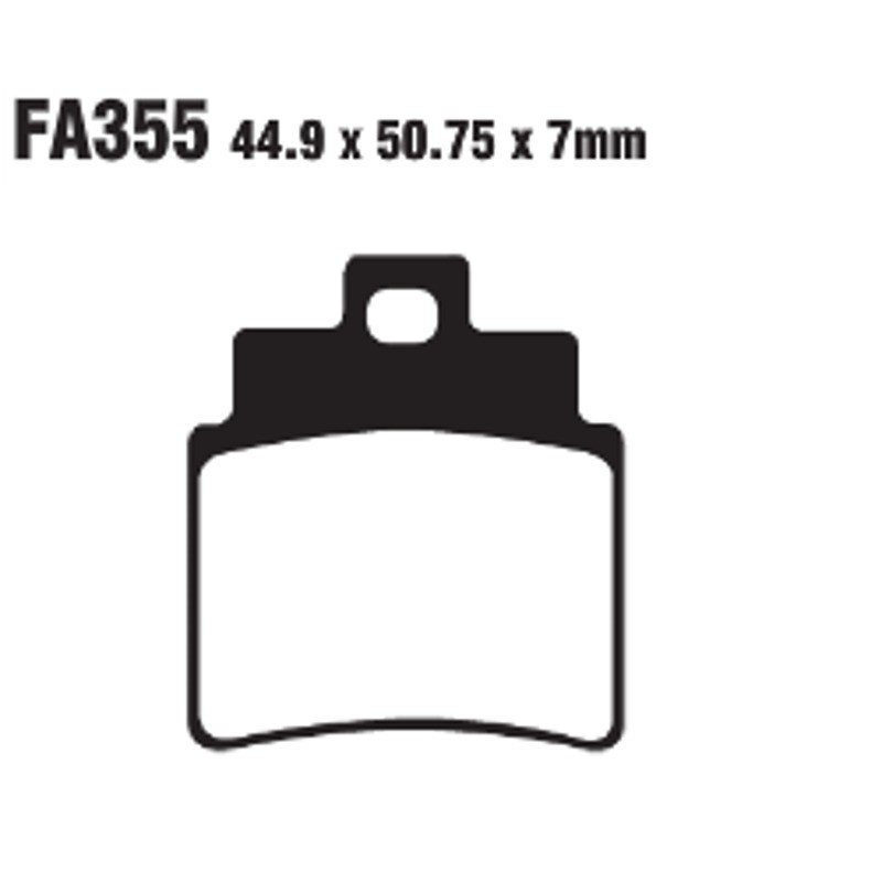 Set Brake Pads Sfac Sym JOYMAX250/Kymco Granddink 250 Front for KYMCO Grand Dink 250 01-04 and other model Mescola Carbon Scooter EBC