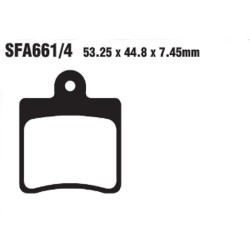 Set Brake Pads Sfac Daelimb-Bone 09-14 - SFAC661/4