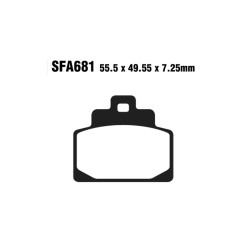 Brake Pads Sfac Piaggio MP314-15 for PIAGGIO MP3 300 Sport/Business/Touring 14-15 Brake Pads EBC