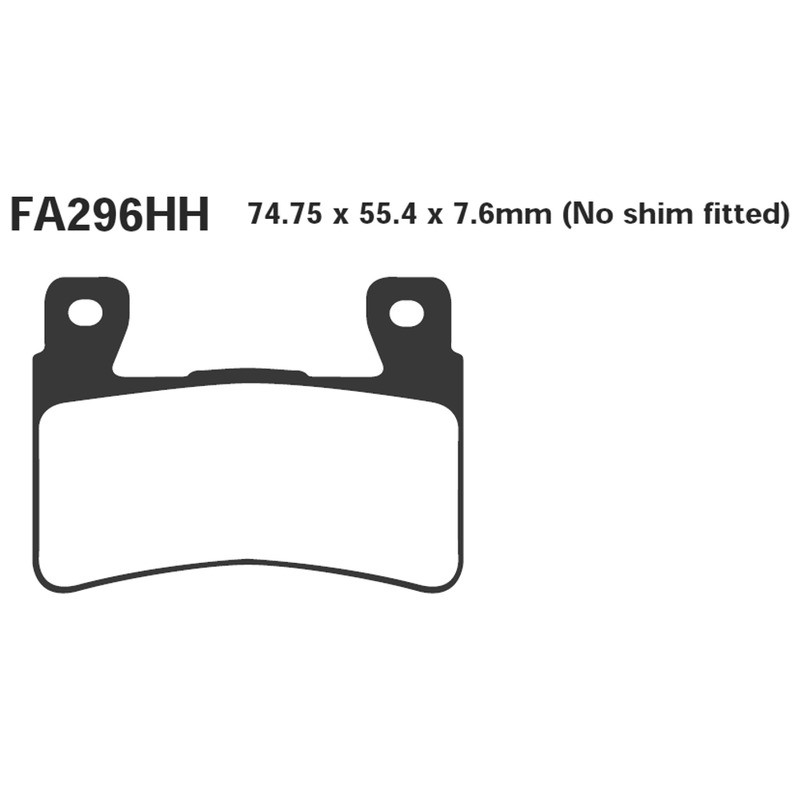 Pastiglie Gpfax Honda CBR600RRANT. per HONDA CB 00 03- e altri modelli Plaquettes de frein EBC
