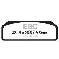 Pastiglie Gpfax Bmw S 1000 RRHP4 Race 17-18 Plaquettes de frein EBC