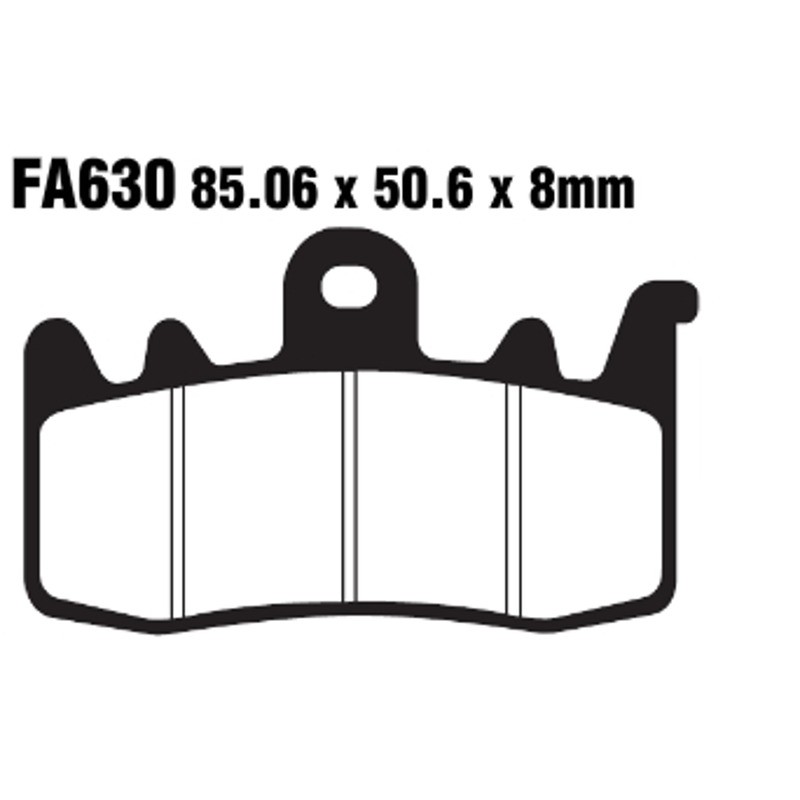 Pastiglie Gpfax Duc.PANIGALE899 14-15 Ant. per DUCATI Panigale 899 14-15 e altri modelli Plaquettes de frein EBC