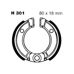Brake Shoe Honda Ns 50 Ganasce Freno EBC