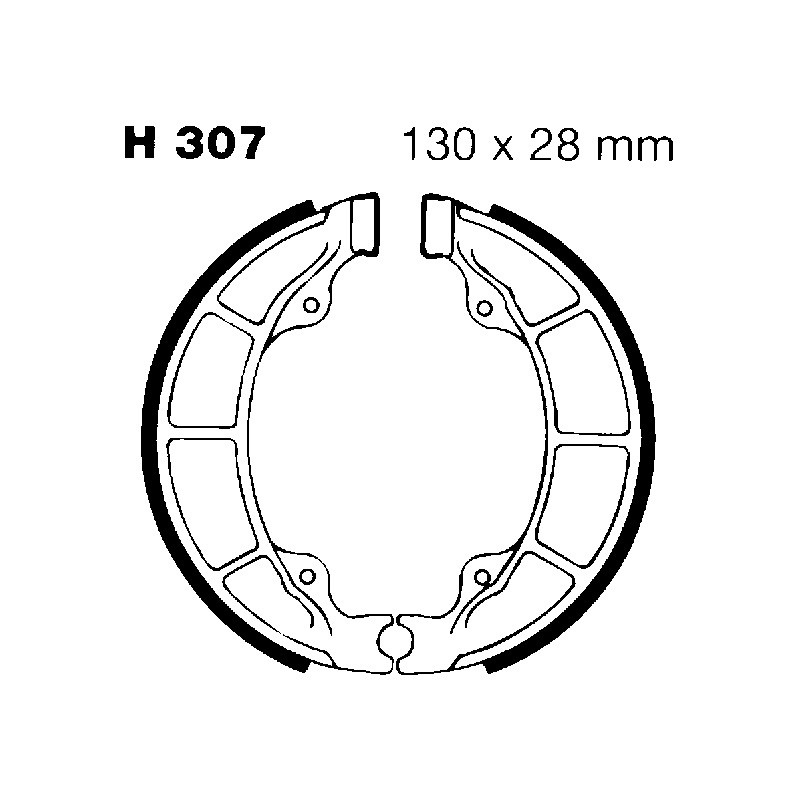 Ganasce Sym Attila/Super DUKE125/150 Ganasce Freno EBC