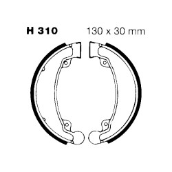 Ganasce Honda Cm 250 Post. Ganasce Freno EBC
