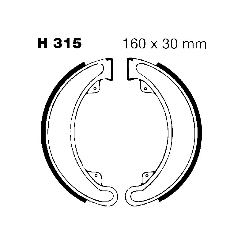 Ganasce Honda Cb 400 E Ganasce Freno EBC