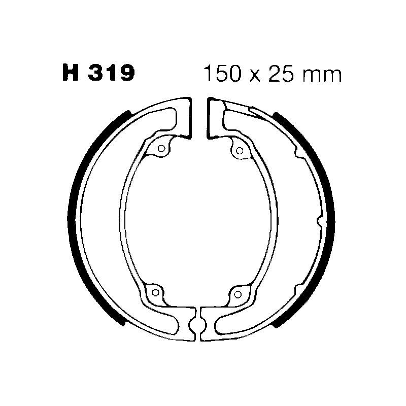 Brake Shoe Honda CR125 R Ganasce Freno EBC
