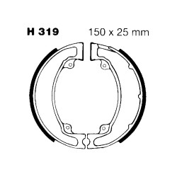 Ganasce Honda CR125 R Ganasce Freno EBC