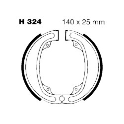 Ganasce Honda CR125 R Ganasce Freno EBC