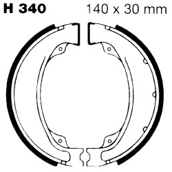 Brake Shoe Honda Xbr 500 Ganasce Freno EBC