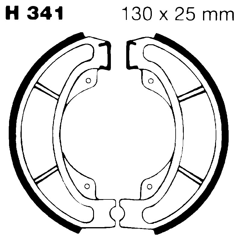 Ganasce Honda CH250 Ganasce Freno EBC