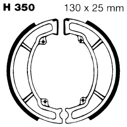 Ganasce Honda CN250 Ganasce Freno EBC