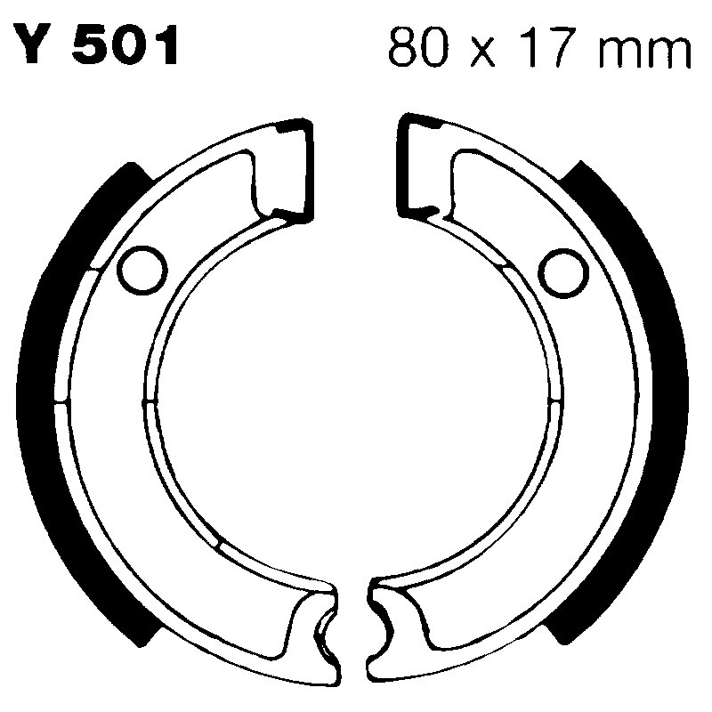 Ganasce Yamaha PW50-SH50 per YAMAHA CS Jog 50 88-92 Ganasce Freno EBC