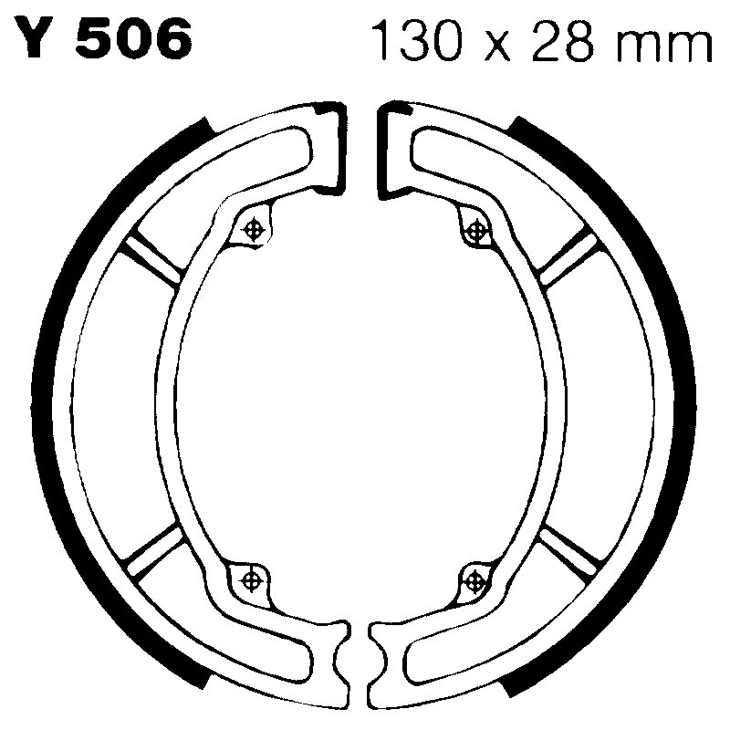 Ganasce Yamaha Xc 125 Beluga Ganasce Freno EBC