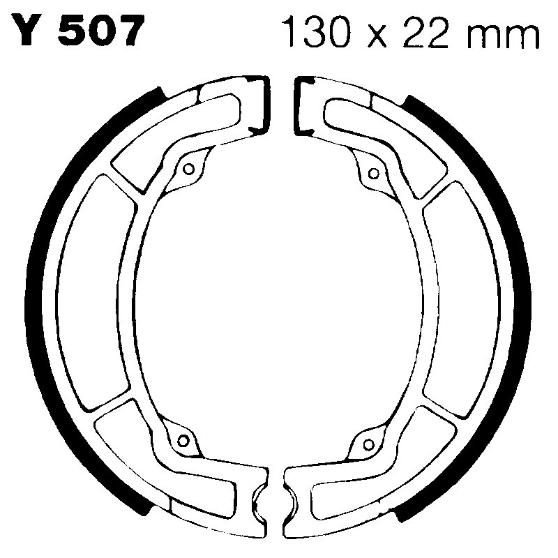 Ganasce Yamaha Yz 125 76-83 Ganasce Freno EBC