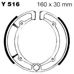 Ganasce Yamaha Majesty 250XS250/SX400 Ganasce Freno EBC