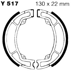 Ganasce Yamaha Yz 125 83-86SCANALATE Ganasce Freno EBC