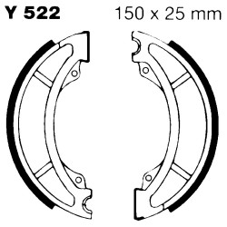 Ganasce Yamaha SR250 per YAMAHA SR 250 SE Special 81-83 e altri modelli Ganasce Freno EBC