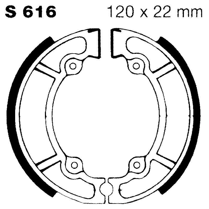 Brake Shoe Suzuki Rm 125/250REAR Ganasce Freno EBC