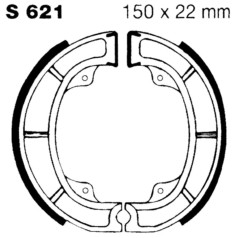Brake Shoe Suzuki RM250 Ganasce Freno EBC